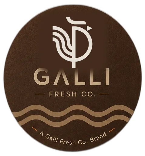 Galli Fresh Co. badge with the rooster mark