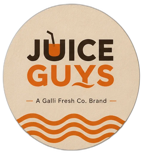Juice Guys badge — juice specialist, a Galli Fresh Co. brand