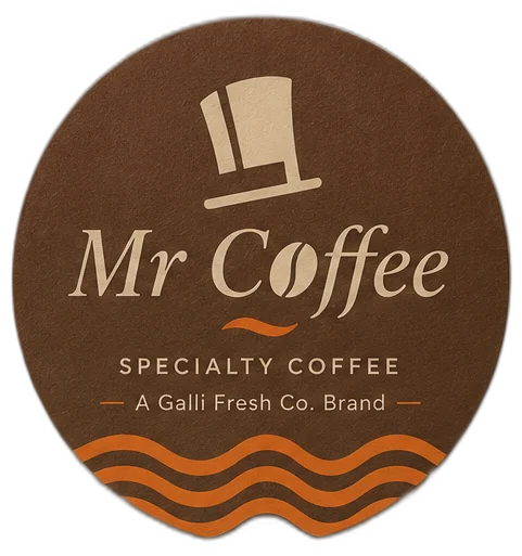 Mr Coffee badge — specialty coffee, a Galli Fresh Co. brand